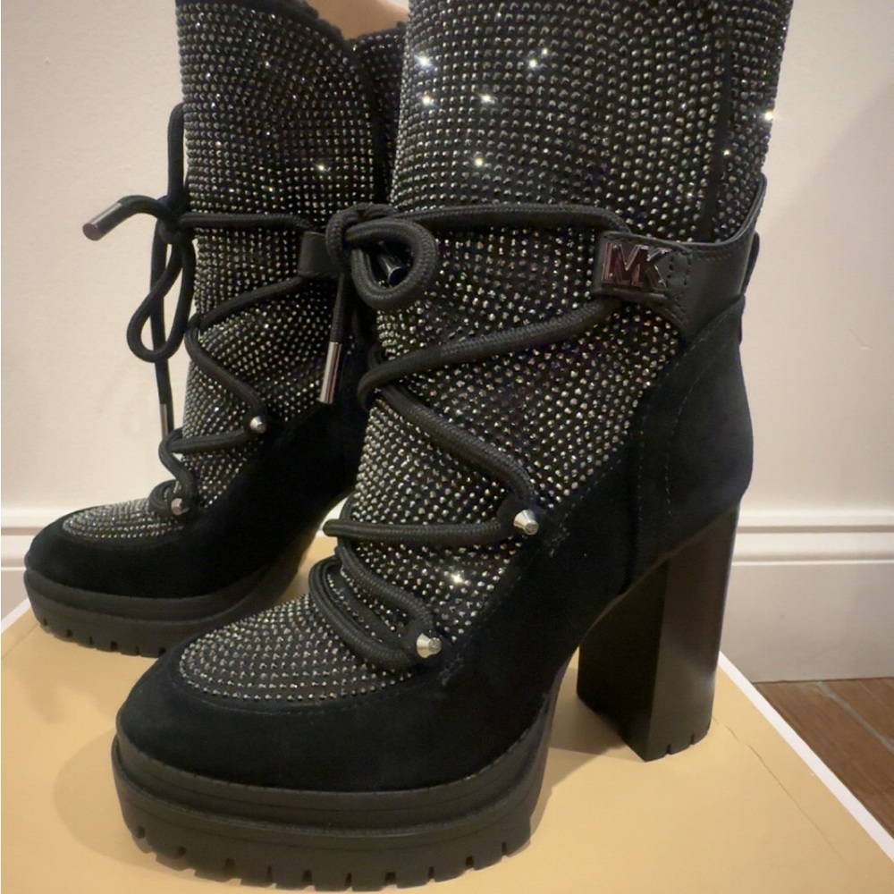 Michael Kors Embellished lace up  Boots